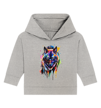 Lade das Bild in den Galerie-Viewer, Bunter schwarzer Wolf - Baby Organic Hoodie
