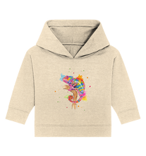 Lade das Bild in den Galerie-Viewer, Buntes Chamäleon  - Baby Organic Hoodie
