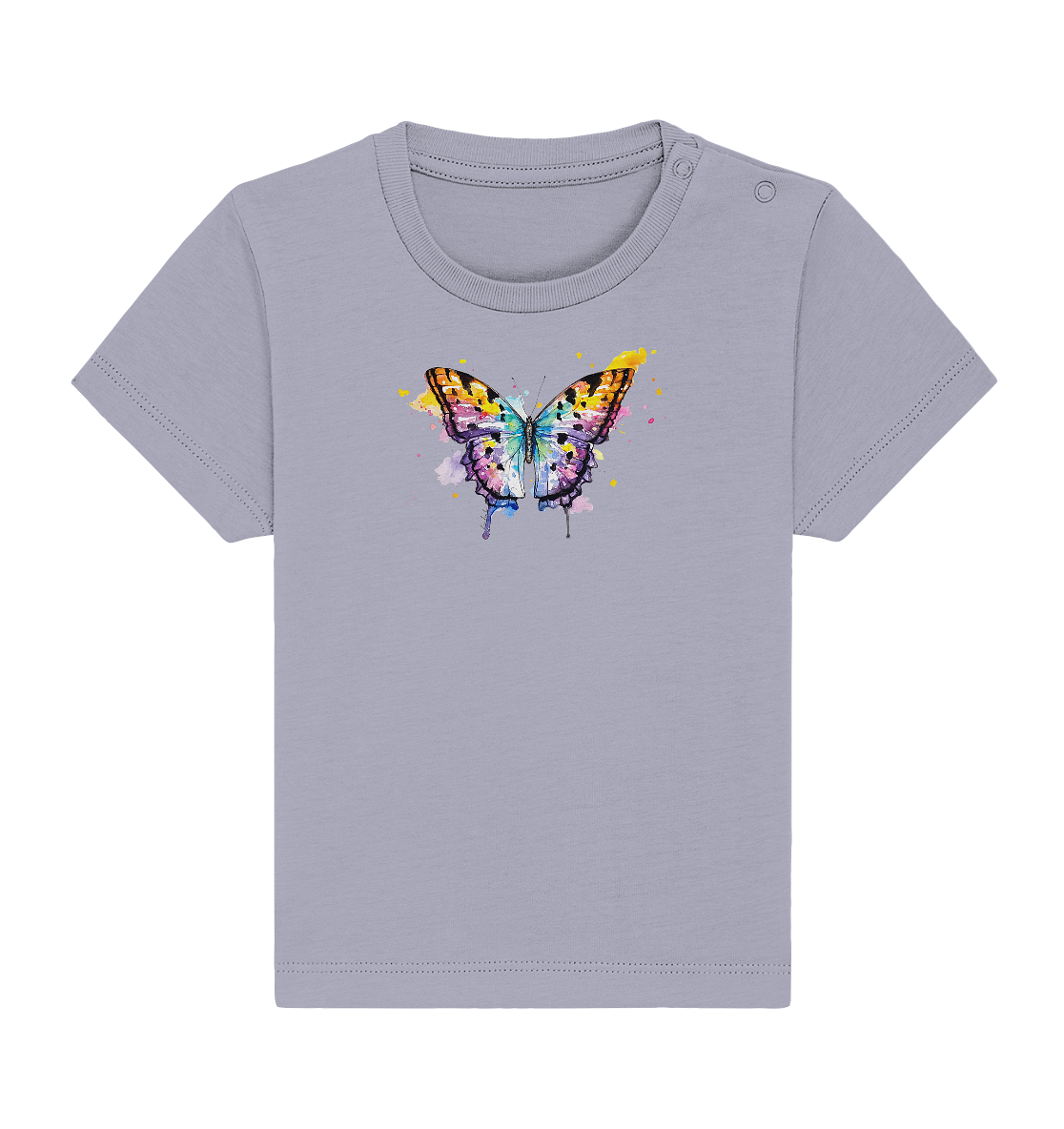 Bunter Schmetterling - Baby Organic Shirt