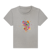 Lade das Bild in den Galerie-Viewer, Buntes Chamäleon  - Baby Organic Shirt
