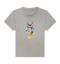 Lade das Bild in den Galerie-Viewer, Bunte Katze - Baby Organic Shirt
