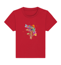 Lade das Bild in den Galerie-Viewer, Buntes Chamäleon  - Baby Organic Shirt
