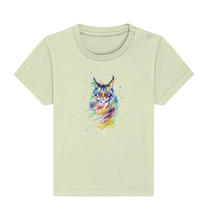 Lade das Bild in den Galerie-Viewer, Bunte Katze - Baby Organic Shirt
