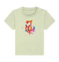 Lade das Bild in den Galerie-Viewer, Buntes Flamingo - Baby Organic Shirt
