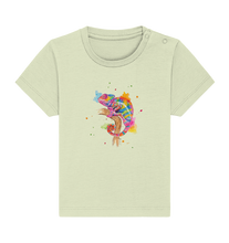 Lade das Bild in den Galerie-Viewer, Buntes Chamäleon  - Baby Organic Shirt
