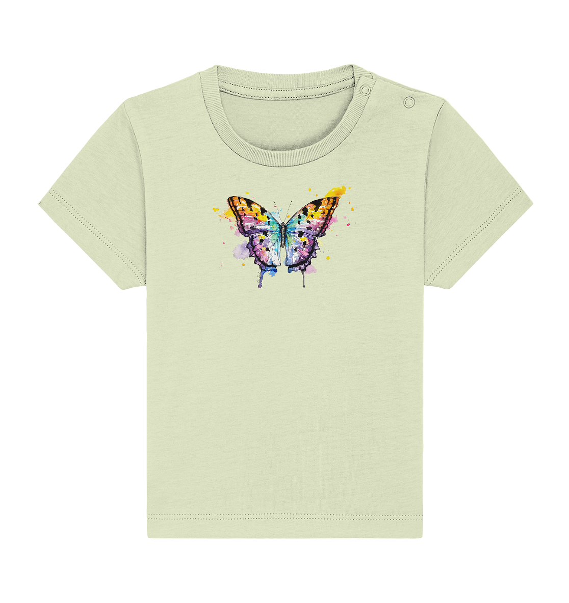 Bunter Schmetterling - Baby Organic Shirt