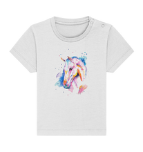 Lade das Bild in den Galerie-Viewer, Buntes Pferd - Baby Organic Shirt
