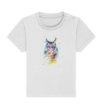 Lade das Bild in den Galerie-Viewer, Bunte Katze - Baby Organic Shirt
