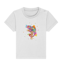 Lade das Bild in den Galerie-Viewer, Buntes Chamäleon  - Baby Organic Shirt
