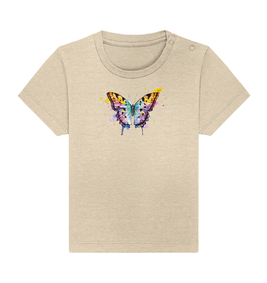 Bunter Schmetterling - Baby Organic Shirt