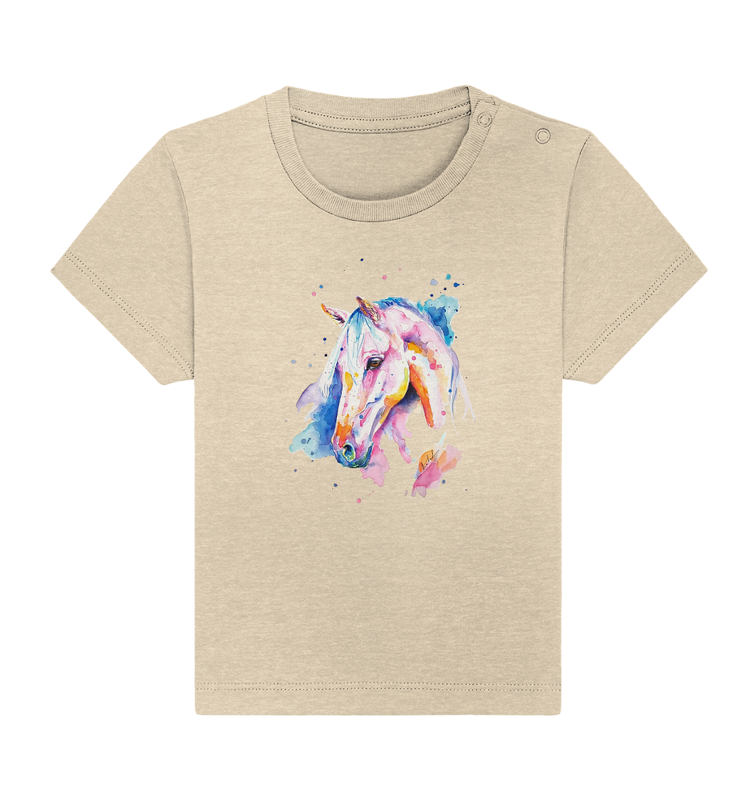 Buntes Pferd - Baby Organic Shirt