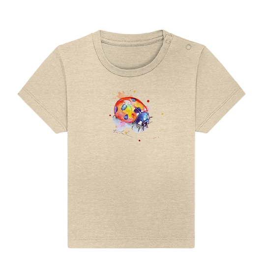 Bunter Marienkäfer - Baby Organic Shirt