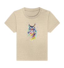 Lade das Bild in den Galerie-Viewer, Bunte Katze - Baby Organic Shirt
