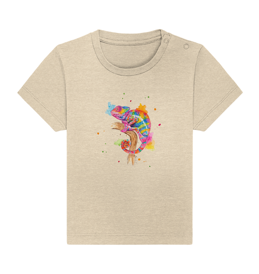 Buntes Chamäleon  - Baby Organic Shirt