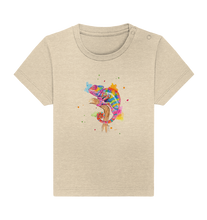 Lade das Bild in den Galerie-Viewer, Buntes Chamäleon  - Baby Organic Shirt
