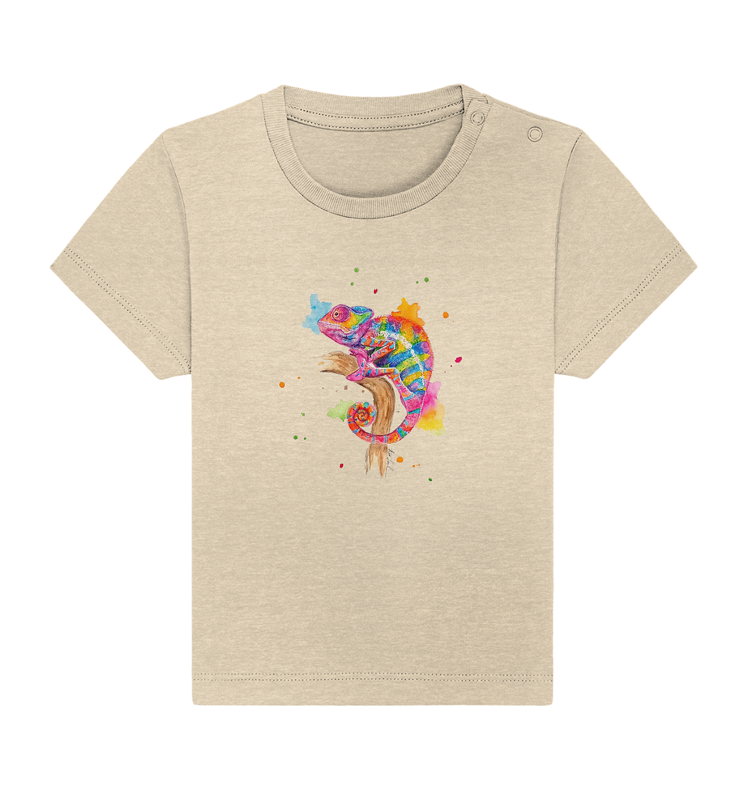 Buntes Chamäleon  - Baby Organic Shirt