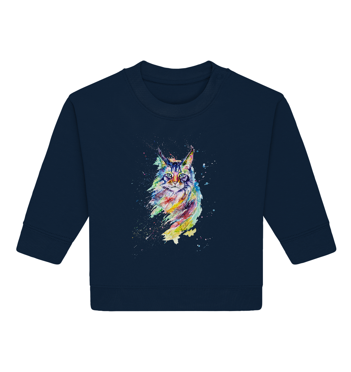 Bunte Katze - Baby Organic Sweatshirt