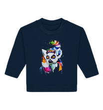 Lade das Bild in den Galerie-Viewer, Bunter Katta - Baby Organic Sweatshirt
