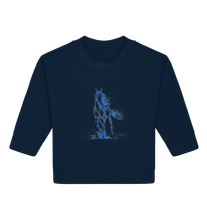 Lade das Bild in den Galerie-Viewer, Blaues Einhorn - Baby Organic Sweatshirt
