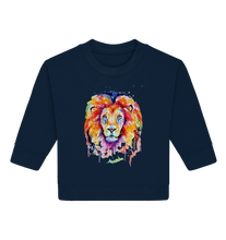Lade das Bild in den Galerie-Viewer, Bunter Löwe - Baby Organic Sweatshirt
