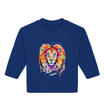 Lade das Bild in den Galerie-Viewer, Bunter Löwe - Baby Organic Sweatshirt
