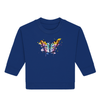 Lade das Bild in den Galerie-Viewer, Bunter Schmetterling - Baby Organic Sweatshirt

