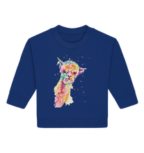Lade das Bild in den Galerie-Viewer, Lustiges Alpaka - Baby Organic Sweatshirt
