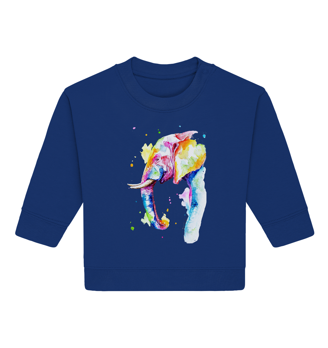 Bunter Elefant - Baby Organic Sweatshirt