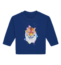 Lade das Bild in den Galerie-Viewer, Bunter Tiger - Baby Organic Sweatshirt

