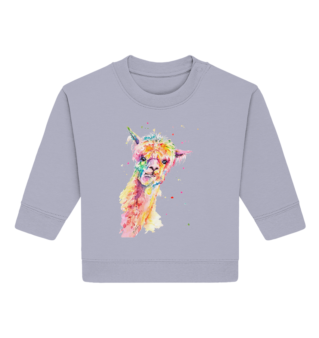 Lustiges Alpaka - Baby Organic Sweatshirt