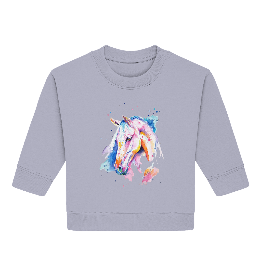 Buntes Pferd - Baby Organic Sweatshirt