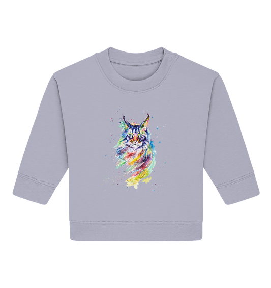 Bunte Katze - Baby Organic Sweatshirt