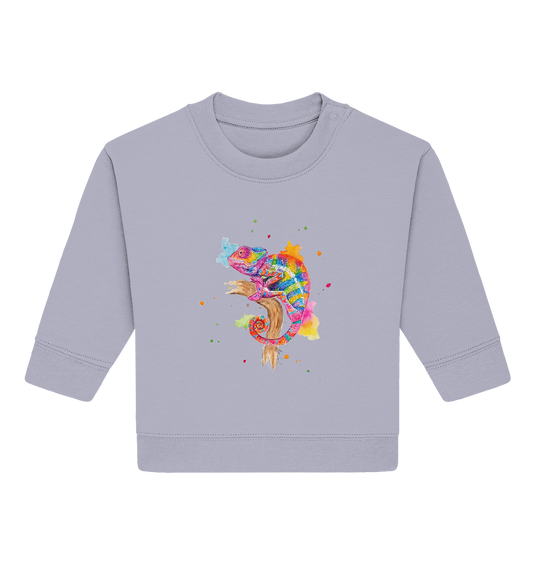 Buntes Chamäleon  - Baby Organic Sweatshirt