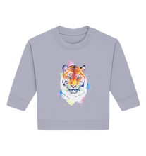 Lade das Bild in den Galerie-Viewer, Bunter Tiger - Baby Organic Sweatshirt
