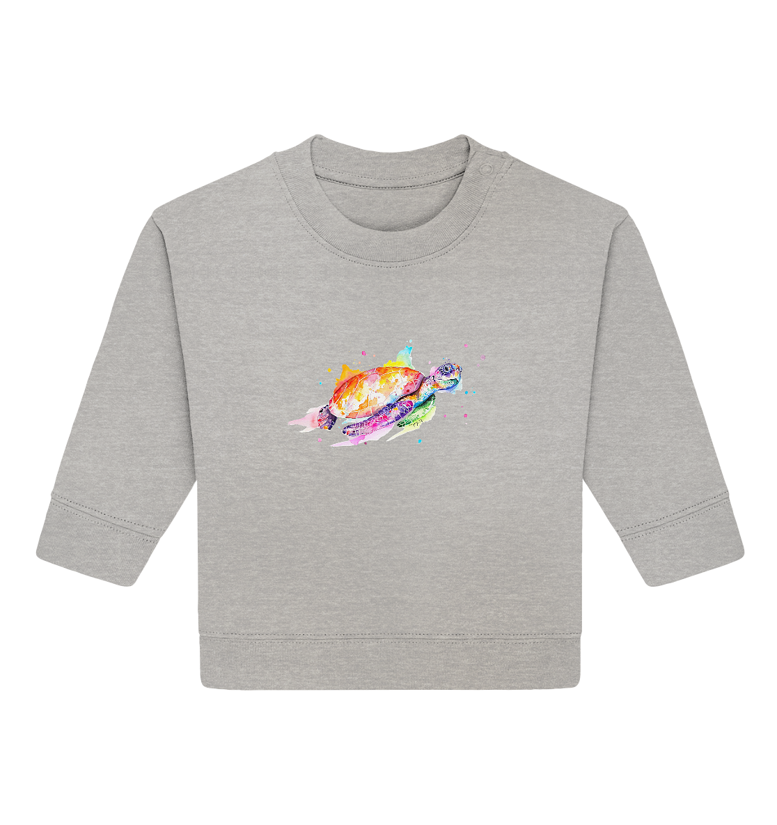 Bunte Meeresschildkröte - Baby Organic Sweatshirt