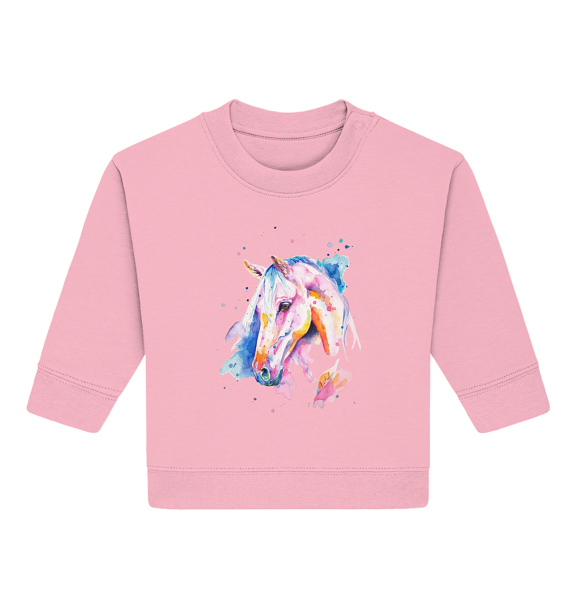 Buntes Pferd - Baby Organic Sweatshirt