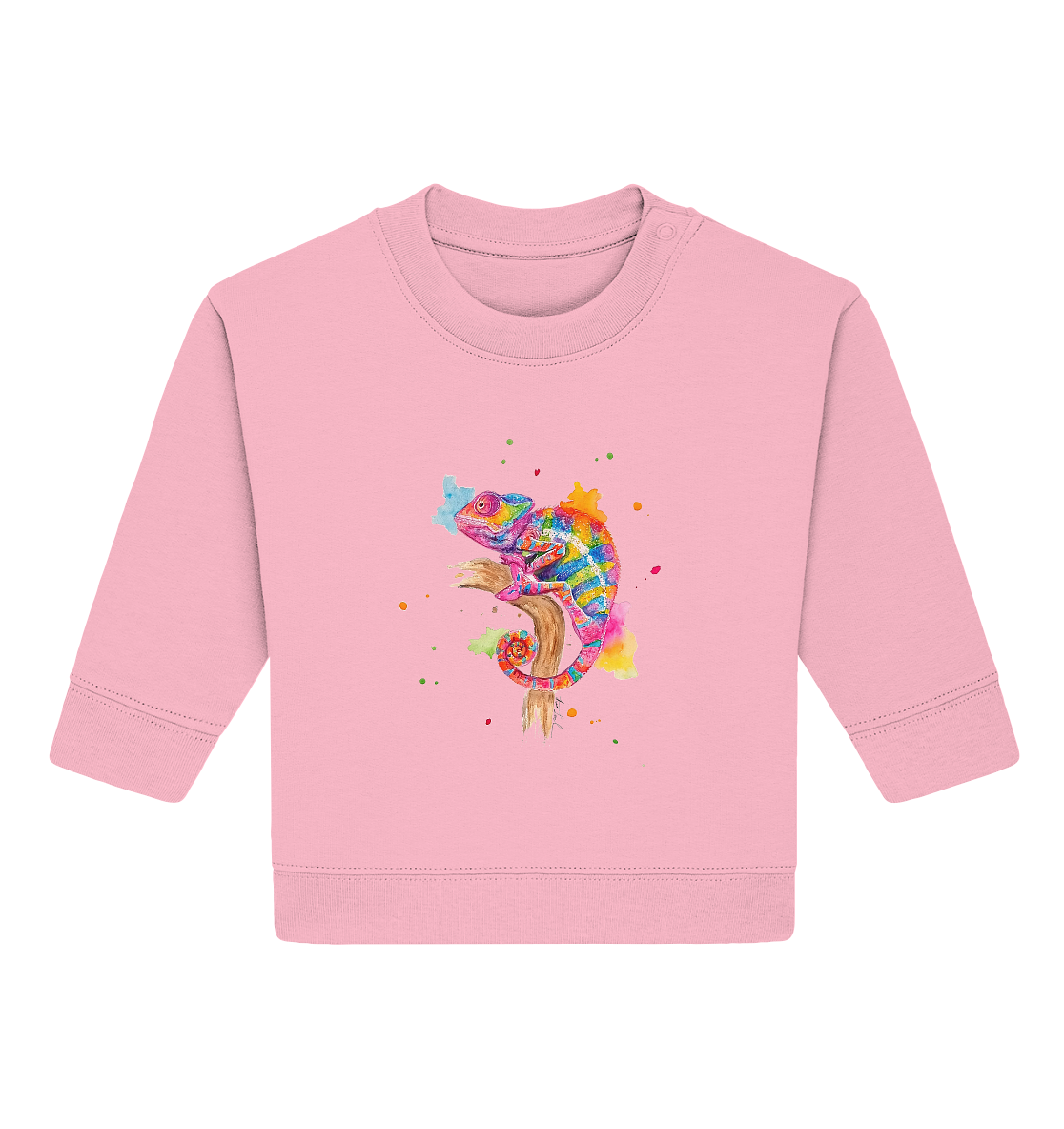 Buntes Chamäleon  - Baby Organic Sweatshirt