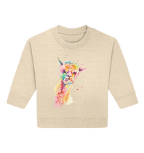 Lade das Bild in den Galerie-Viewer, Lustiges Alpaka - Baby Organic Sweatshirt
