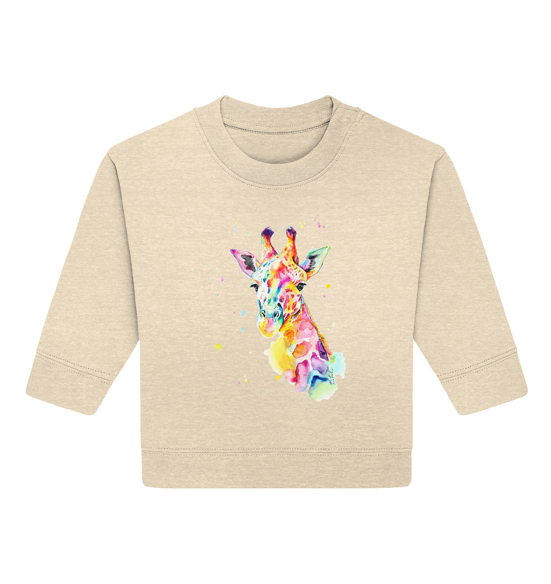 Bunte Giraffe - Baby Organic Sweatshirt