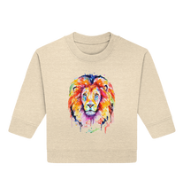 Lade das Bild in den Galerie-Viewer, Bunter Löwe - Baby Organic Sweatshirt
