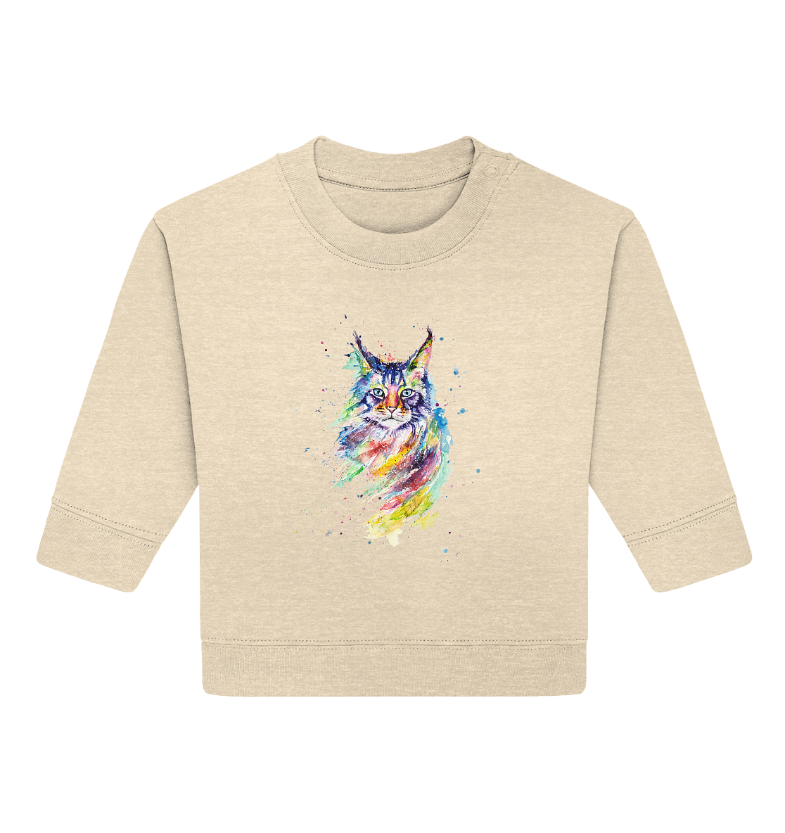 Bunte Katze - Baby Organic Sweatshirt