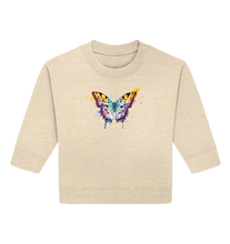 Lade das Bild in den Galerie-Viewer, Bunter Schmetterling - Baby Organic Sweatshirt
