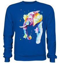Lade das Bild in den Galerie-Viewer, Bunter Elefant - Basic Sweatshirt
