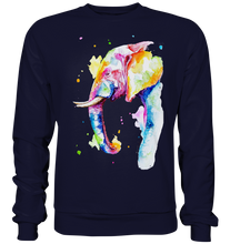 Lade das Bild in den Galerie-Viewer, Bunter Elefant - Basic Sweatshirt
