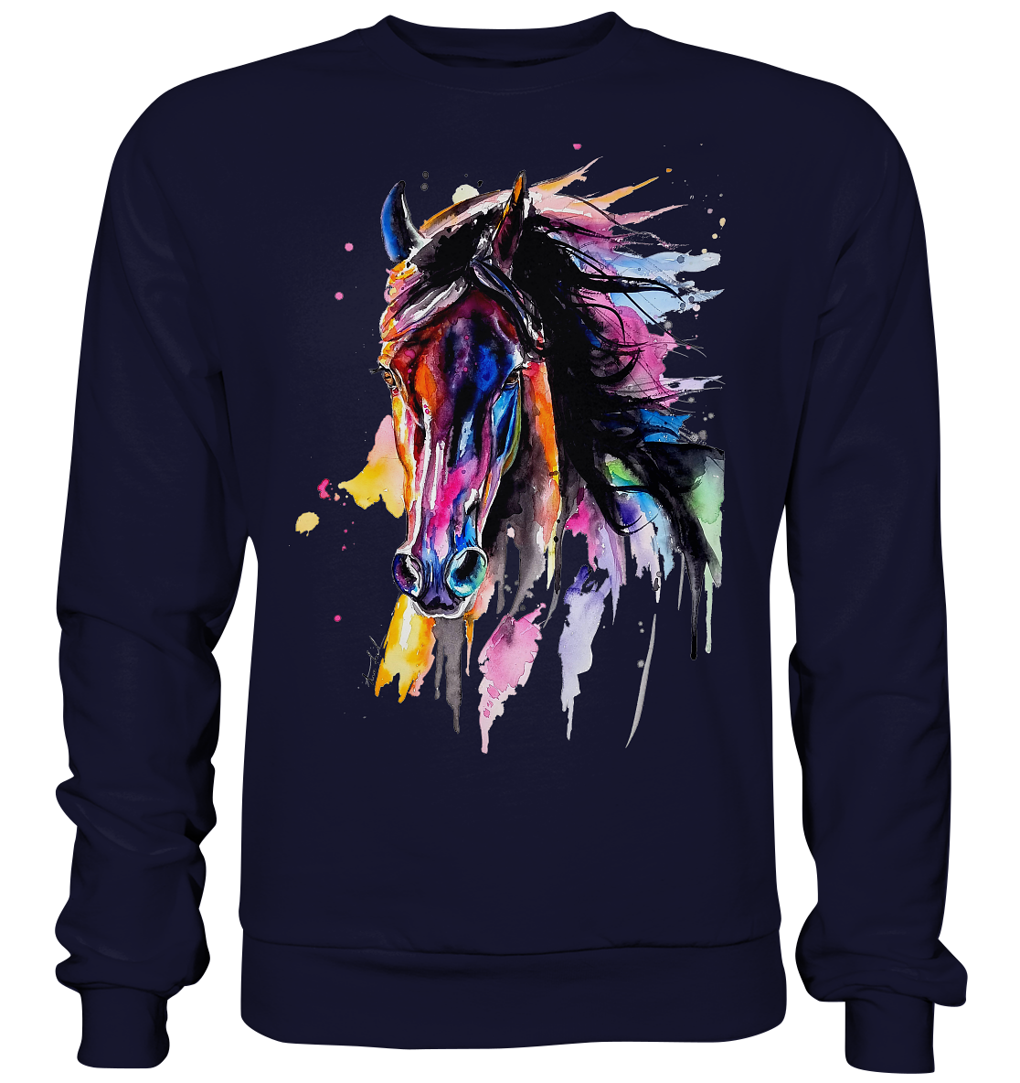 Schwarzes Pferd - Basic Sweatshirt