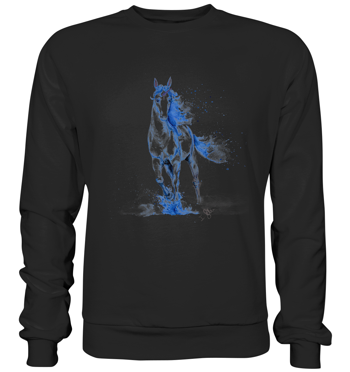 Blaues Einhorn - Basic Sweatshirt