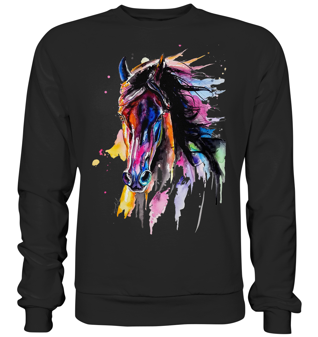 Schwarzes Pferd - Basic Sweatshirt