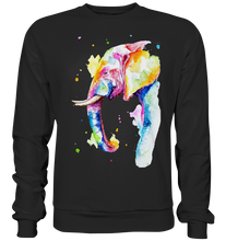 Lade das Bild in den Galerie-Viewer, Bunter Elefant - Basic Sweatshirt
