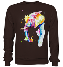 Lade das Bild in den Galerie-Viewer, Bunter Elefant - Basic Sweatshirt
