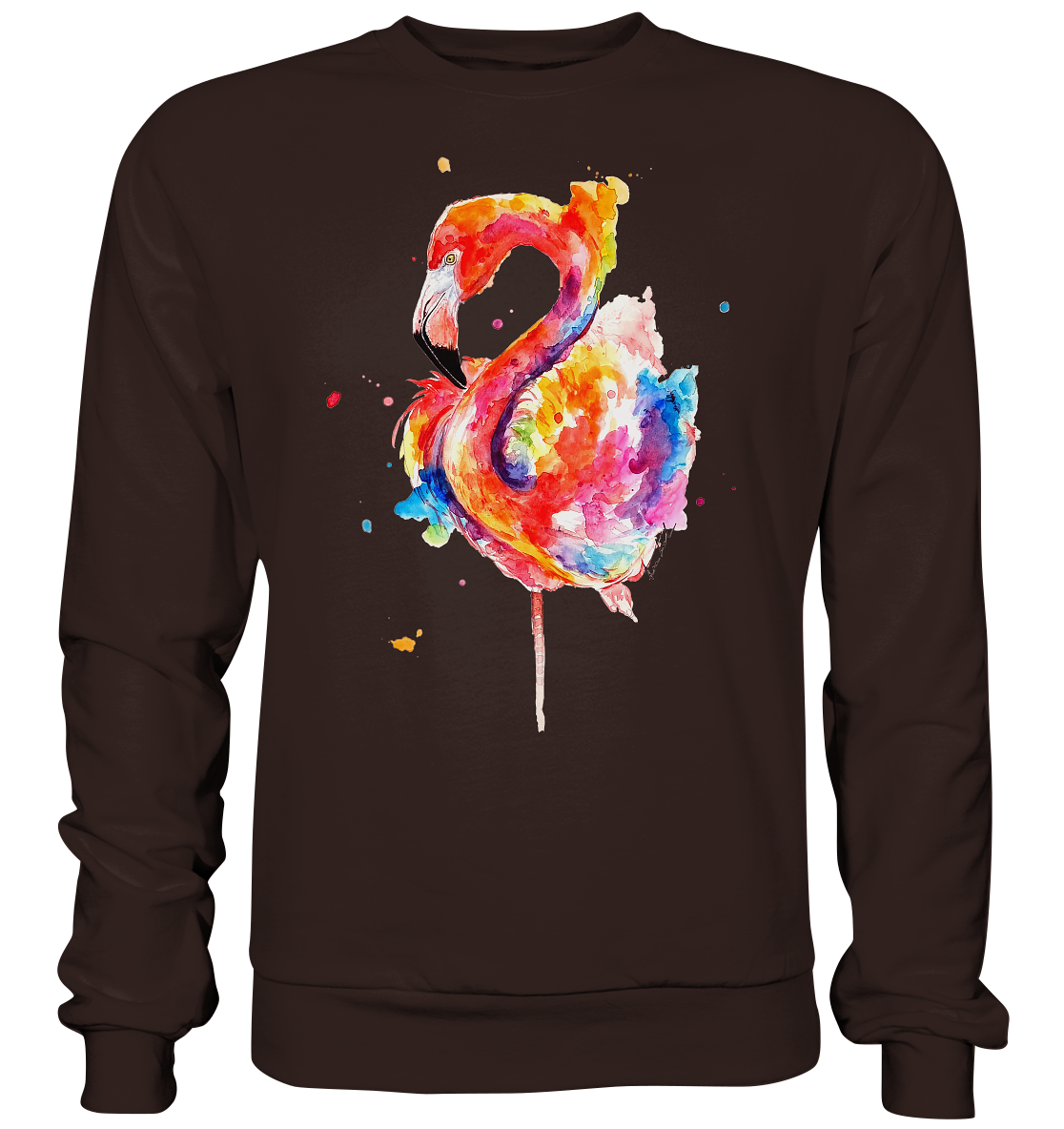 Buntes Flamingo - Basic Sweatshirt
